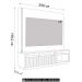 Estante Painel TV 75 Pol Com LED 200cm Mafra Freijó C05    - Mpozenato