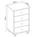 Gaveteiro Office 4 Gavetas Com Rodízios Presence D02 Branco - Mpozenato