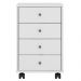 Gaveteiro Office 4 Gavetas Com Rodízios Presence D02 Branco - Mpozenato