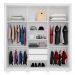 Guarda Roupa 3 Portas 2 Gavetas Com Pés Quadrado Residence D02 Branco - Mpozenato
