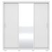 Guarda Roupa 3 Portas 2 Gavetas Com Pés Quadrado Residence D02 Branco - Mpozenato