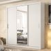 Guarda Roupa 3 Portas 2 Gavetas Residence D02 Branco - Mpozenato