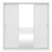 Guarda Roupa 3 Portas 2 Gavetas Residence D02 Branco - Mpozenato