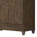 Guarda Roupa Casal 162cm Com Espelho Cuban Castanho Wood Z17 - Mpozenato