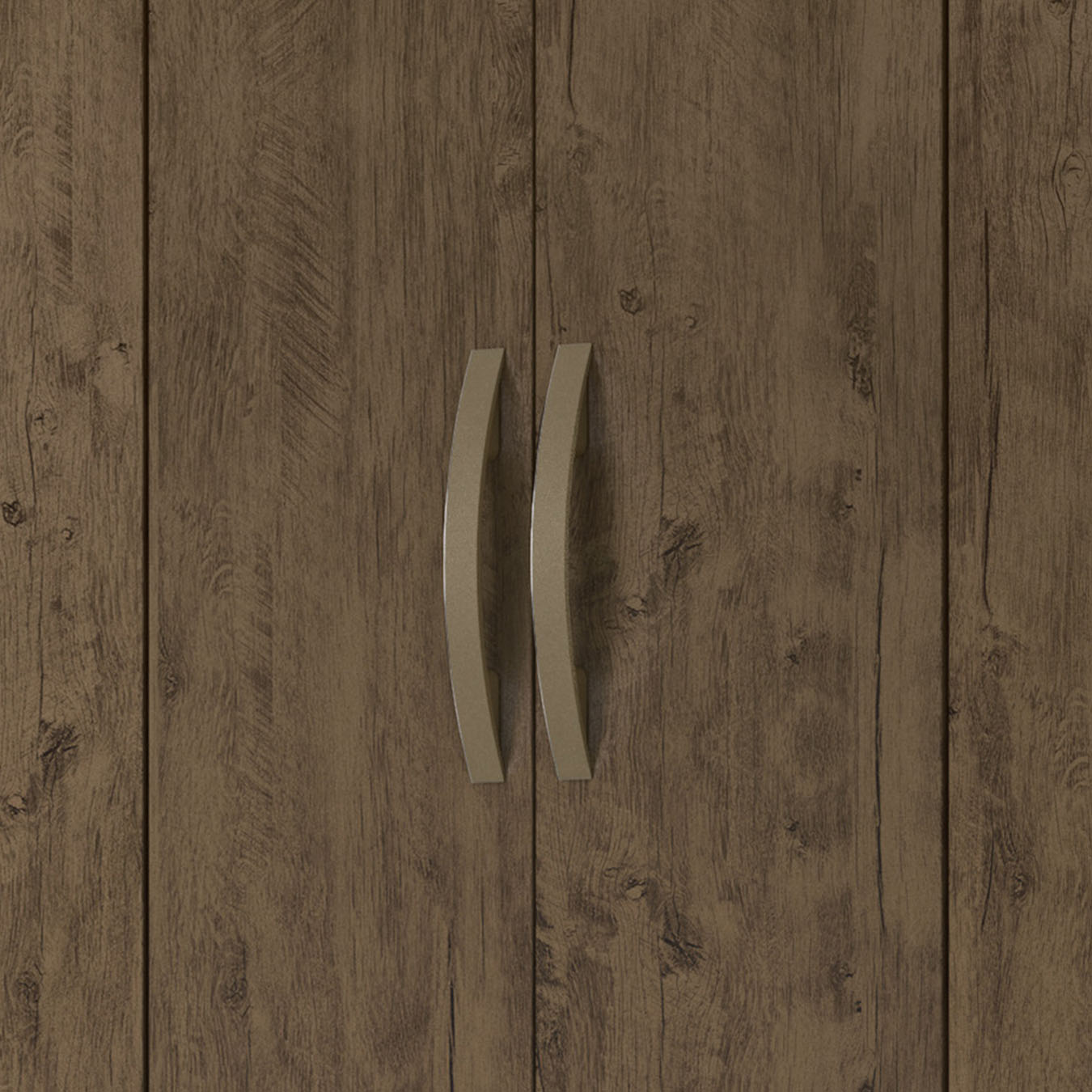 Guarda Roupa Casal 162cm Com Espelho Cuban Castanho Wood Z17 - Mpozenato