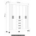 Guarda Roupa Casal 165cm 6 Portas Khani Freijó/Off Z17       - Mpozenato
