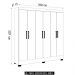 Guarda Roupa Casal 180cm 6 Portas Vanci D02 Branco - Mpozenato