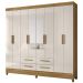 Guarda Roupa Casal 204cm Com Espelho Vitta Freijó/Off Z17    - Mpozenato
