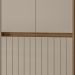 Guarda Roupa Casal 216cm Com Espelho Freeze Carvalho/Fendi Z17 - Mpozenato
