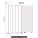 Guarda Roupa Casal 230cm Com Espelho Verbena Off/Cinamomo Z10 - Mpozenato