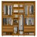 Guarda Roupa Casal 230cm Com Espelho Verbena Off/Cinamomo Z10 - Mpozenato