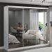 Guarda Roupa Casal 264cm 3 Portas de Correr 3 Espelhos Winter F04 Branco - Mpozenato