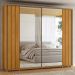 Guarda Roupa Casal 278cm 2 Portas 8 Espelhos Mya Cinamomo Z10 - Mpozenato