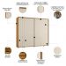 Guarda Roupa Casal 278cm Com 2 Portas Mya Off/Cinamomo Z10  - Mpozenato