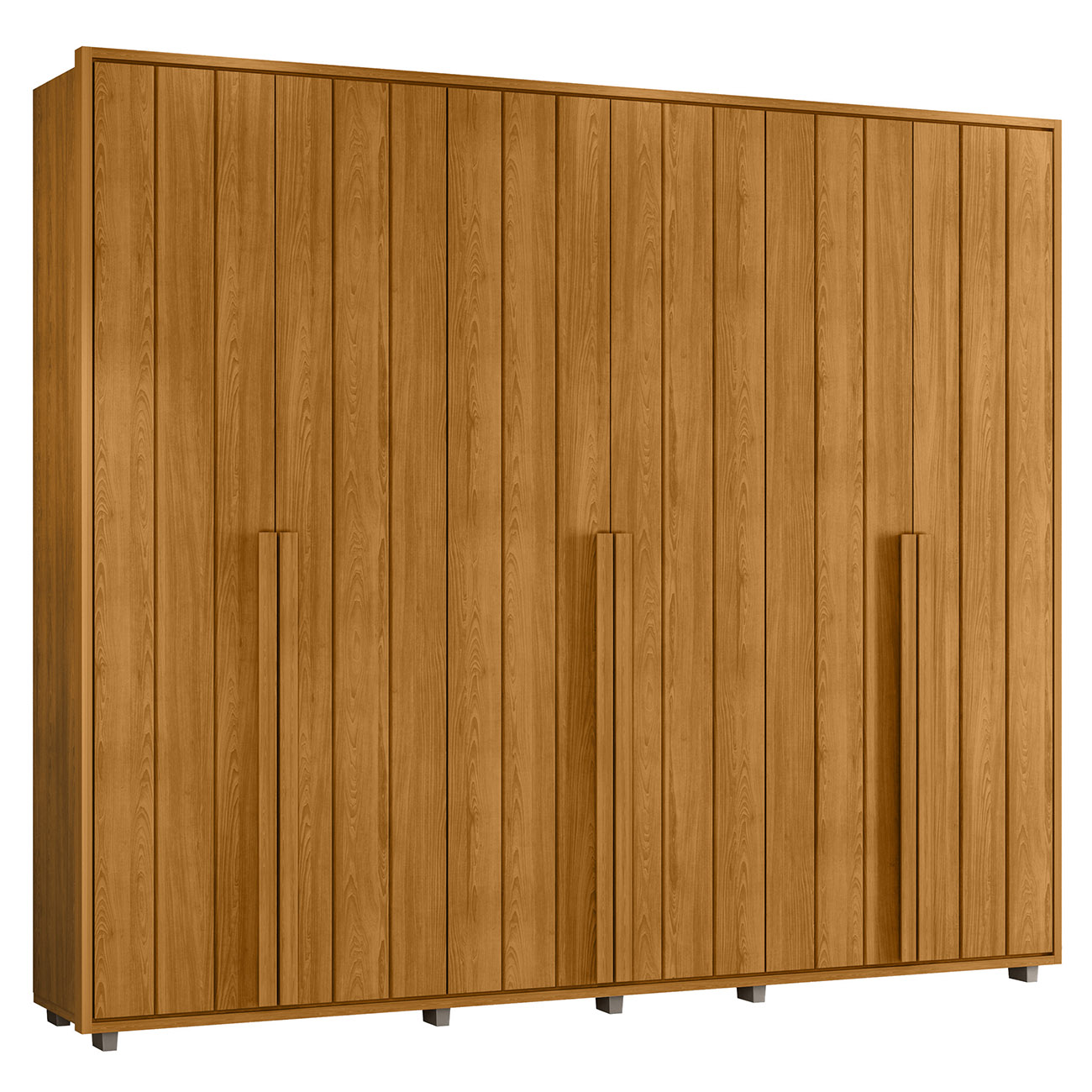 Guarda Roupa Casal 278cm Com 6 Portas Zac Cinamomo Z10      - Mpozenato