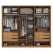 Guarda Roupa Casal 6 Portas 6 Gavetas Atrice D02 Amendola Touch - Mpozenato