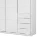 Guarda Roupa Infantil 3 Portas 4 Gavetas Lua P04 Branco - Mpozenato