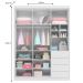 Guarda Roupa Infantil 3 Portas 4 Gavetas Lua P04 Branco - Mpozenato