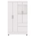 Guarda Roupa Solteiro 103cm Com Espelho Mayra Flex Branco V02 - Mpozenato