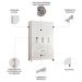 Guarda Roupa Solteiro 111cm 4 Portas Évora M07 Branco - Mpozenato