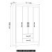 Guarda Roupa Solteiro 111cm 4 Portas Évora M07 Branco - Mpozenato