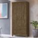 Guarda Roupa Solteiro 82cm 3 Portas Zeno Castanho Wood Z17   - Mpozenato