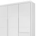 Jogo de Quarto Infantil Guarda Roupa 2 Portas e Cômoda 4 Gavetas Lua P04 Branco - Mpozenato