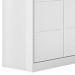 Jogo de Quarto Infantil Guarda Roupa 2 Portas e Cômoda 4 Gavetas Lua P04 Branco - Mpozenato