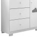 Jogo de Quarto Infantil Guarda Roupa 4 Portas e Cômoda 3 Gavetas Amora P04 Branco - Mpozenato