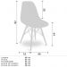 Kit 02 Cadeiras Eiffel Charles Eames Preta com Base de Madeira DSW