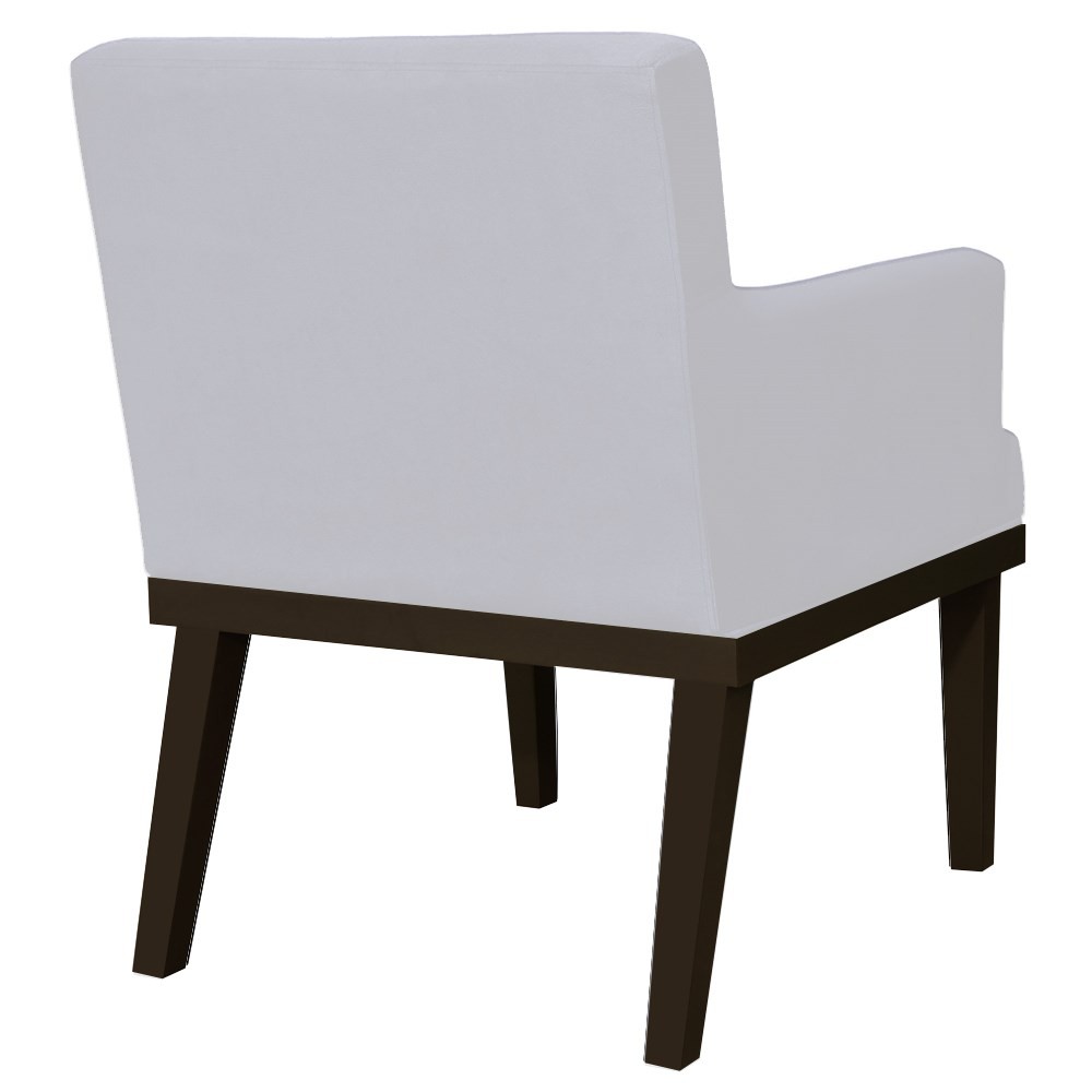 Kit 02 Poltronas Decorativas Sala de Estar Vitória W01 Corano Branco - Mpozenato