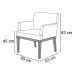 Kit 02 Poltronas Decorativas Sala de Estar Vitória W01 Corano Marrom Escuro - Mpozenato