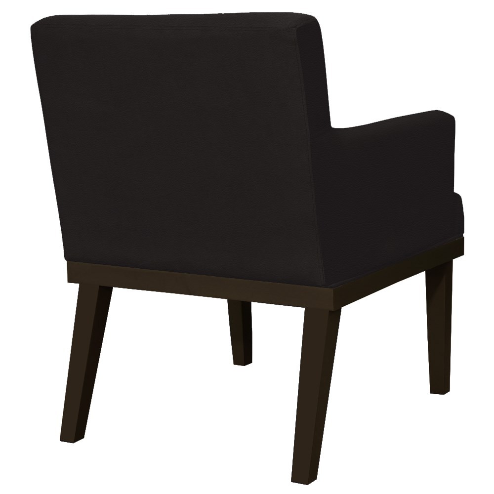 Kit 02 Poltronas Decorativas Sala de Estar Vitória W01 Corano Preto - Mpozenato