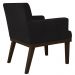 Kit 02 Poltronas Decorativas Sala de Estar Vitória W01 Corano Preto - Mpozenato
