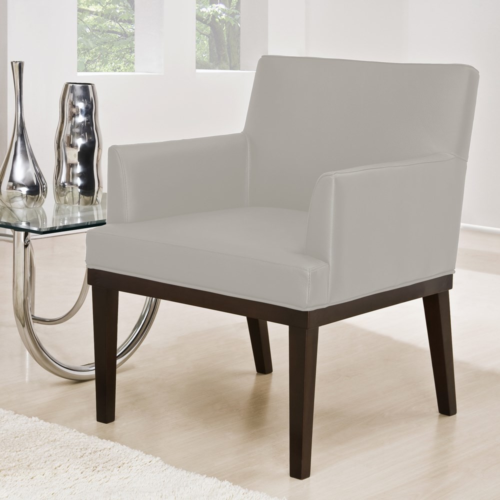 Kit 02 Poltronas Decorativas Vitória W01 Corano Bege - Mpozenato