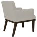 Kit 02 Poltronas Decorativas Vitória W01 Corano Bege - Mpozenato