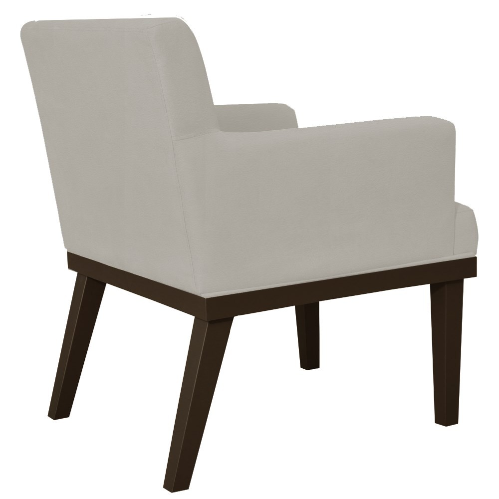Kit 02 Poltronas Decorativas Vitória W01 Corano Bege - Mpozenato