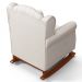 Kit 02 Poltronas de Amamentação Base de Madeira Balanço Lucy P04 Suede Bege - Mpozenato