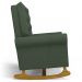 Kit 02 Poltronas de Amamentação e Descanso Base Madeira Balanço Brenda G05 Linho Verde - Mpozenato