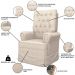 Kit 02 Poltronas de Amamentação e Descanso Com Balanço Laís G05 Linho Creme - Mpozenato