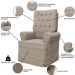Kit 02 Poltronas de Amamentação e Descanso Com Balanço Laís G05 Veludo Bege - Mpozenato