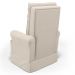 Kit 02 Poltronas de Amamentação e Descanso Com Balanço Laís G05 Veludo Creme - Mpozenato