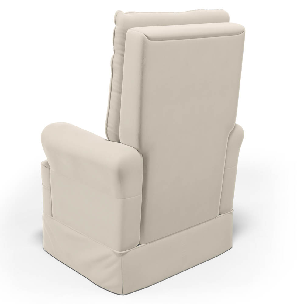 Kit 02 Poltronas de Amamentação e Descanso Com Balanço Laís G05 Veludo Creme - Mpozenato