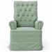 Kit 02 Poltronas de Amamentação e Descanso Com Balanço Laís G05 Veludo Verde - Mpozenato
