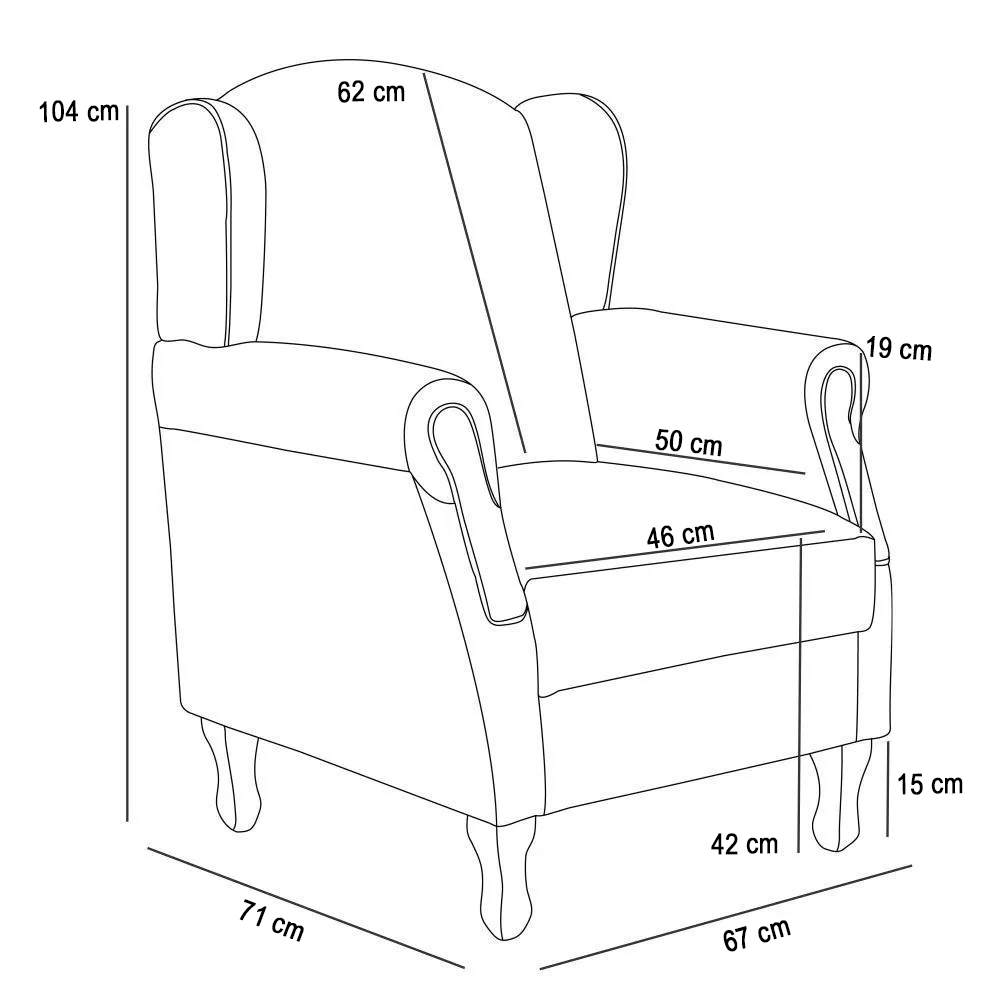 Kit 02 Poltronas de Amamentação e Descanso Pés Madeira Lucy P04 Sintético Branco - Mpozenato