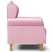 Kit 02 Poltronas de Amamentação e Descanso Pés Madeira Lucy P04 Sintético Rosa - Mpozenato