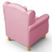 Kit 02 Poltronas de Amamentação e Descanso Pés Madeira Lucy P04 Sintético Rosa - Mpozenato