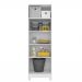 Kit 2 Armários Multiuso Organizador 2 Portas Astrid M07 Castanho Wood - Mpozenato