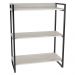Kit 2 Estantes Livreiro Multiuso Prisma Estilo Industrial 80cm 3 Prateleiras C08 Snow - Mpozenato
