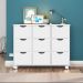 Kit 2 Nichos Organizadores 9 Gavetas com Rodízios Toys Q01 Branco - Mpozenato